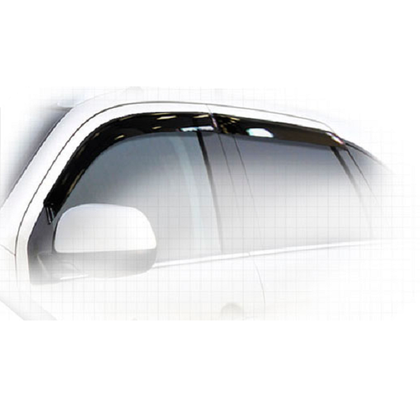 Дефлекторы окон CA plastic 2010030307428 для Citroen C4 AirCross, черный полупрозрачный, 4шт