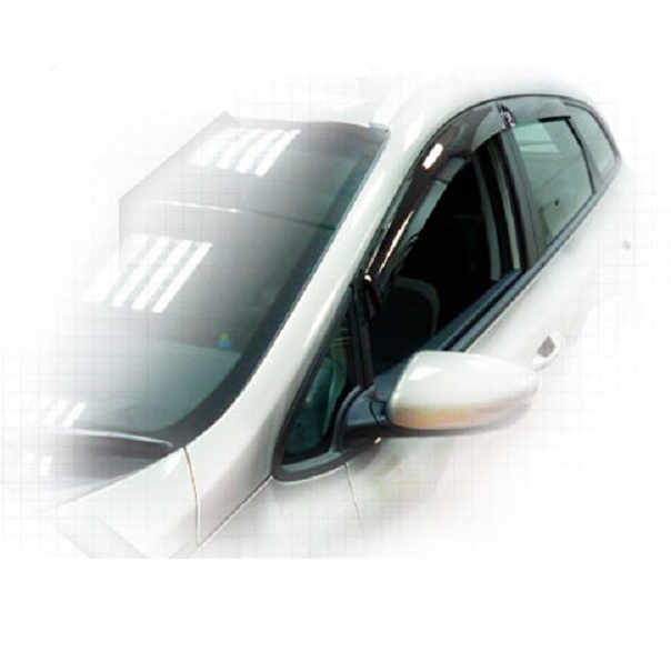 Дефлекторы окон CA plastic 2010030307930 для KIA Ceed SW, черный полупрозрачный, 4шт