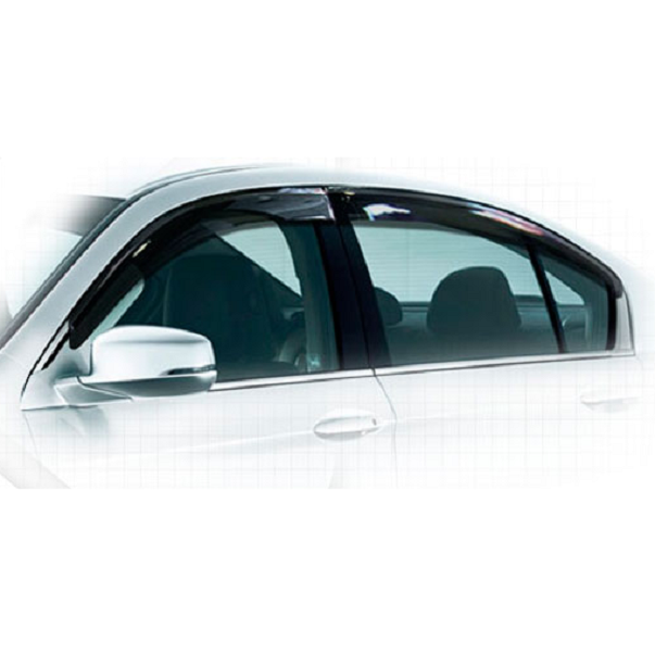 Дефлекторы окон CA plastic 2010030308241 для Honda Accord IX поколение, седан, черный полупрозрачный, 4шт