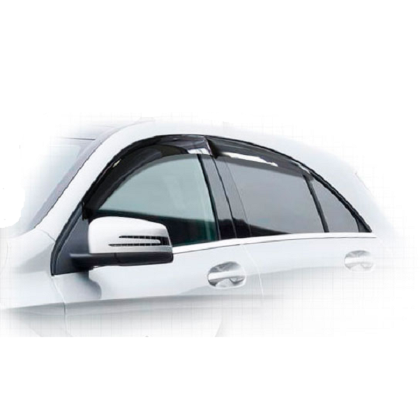 Дефлекторы окон CA plastic 2010030308852 для Mercedes-Benz A-Class, черный полупрозрачный, 4шт