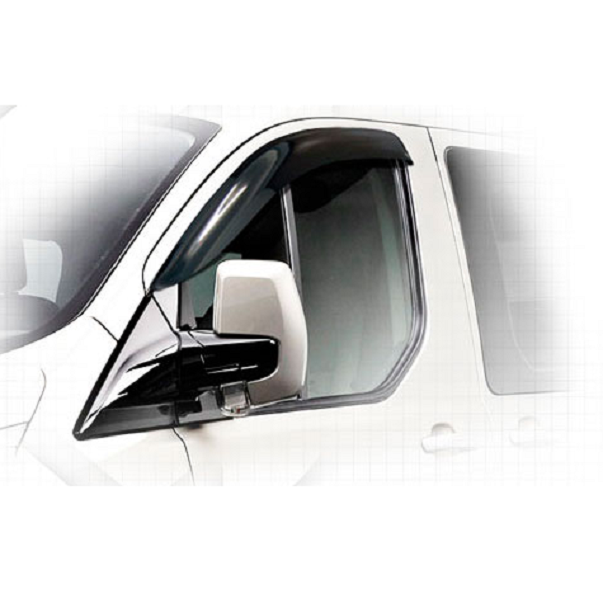 Дефлекторы окон CA plastic 2010030308883 для Ford Tourneo Custom, черный полупрозрачный, 2шт