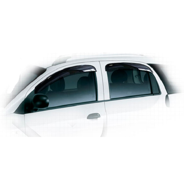 Дефлекторы окон CA plastic 2010030309149 для Chery Indis, черный полупрозрачный, 4шт