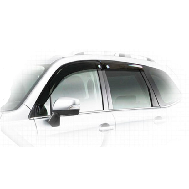 Дефлекторы окон CA plastic 2010030309262 для Subaru Forester, черный полупрозрачный, 4шт