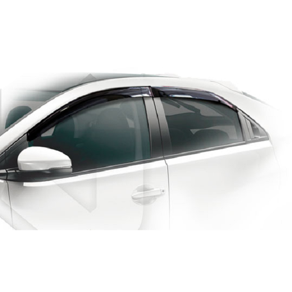 Дефлекторы окон CA plastic 2010030309347 для Honda Civic 5D, черный полупрозрачный, 4шт