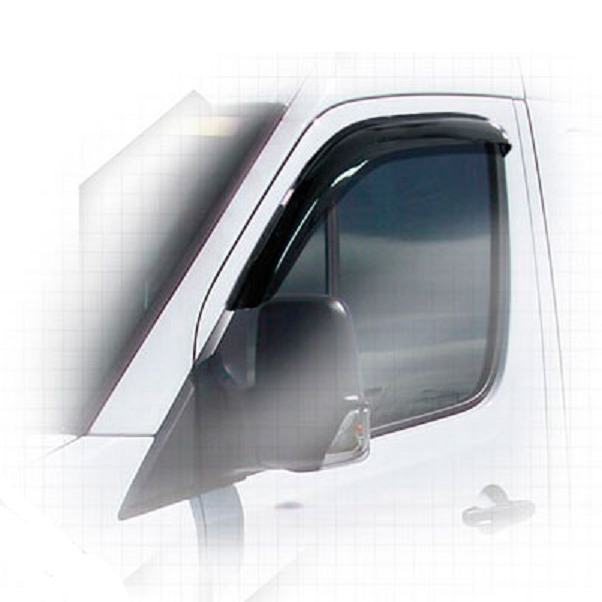 Дефлекторы окон CA plastic 2010030309651 для Mercedes-Benz Sprinter, черный полупрозрачный, 2шт