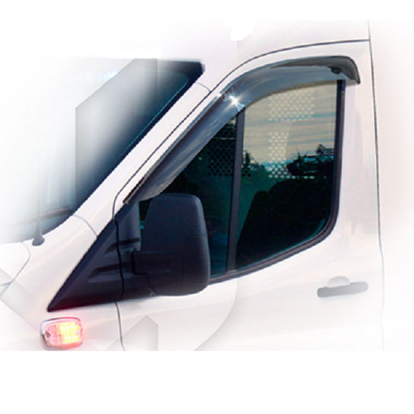 Дефлекторы окон CA plastic 2010030311494 для Ford Transit, черный полупрозрачный, 2шт