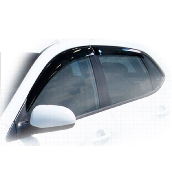 Дефлекторы окон CA plastic 2010030311692 для KIA Rio хечбек, черный полупрозрачный, 4шт