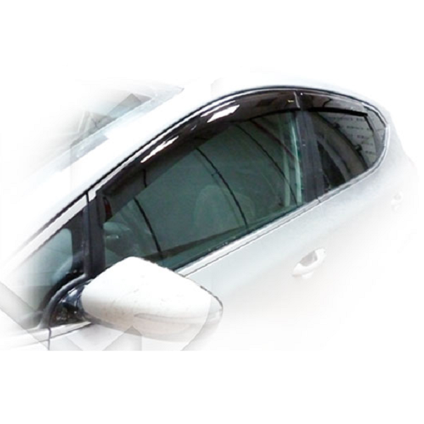 Дефлекторы окон CA plastic 2010030311715 для KIA Ceed, черный полупрозрачный, 4шт