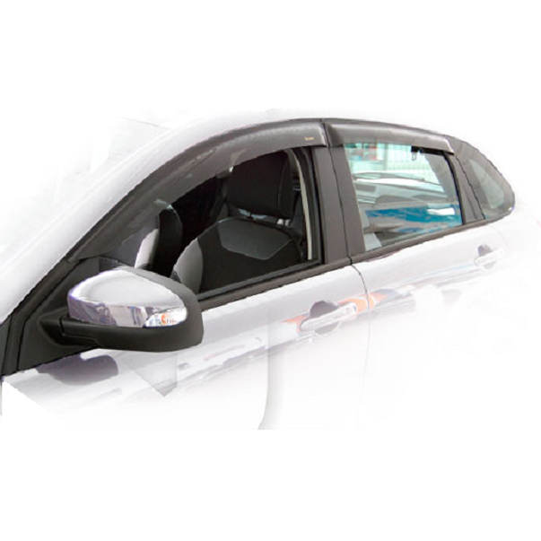 Дефлекторы окон CA plastic 2010030311937 для Lada X-Ray, черный полупрозрачный, 4шт