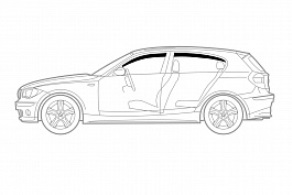 Дефлекторы окон Carl Steelman VN-RNLOG14 RENAULT LOGAN 2014г- 2 черный