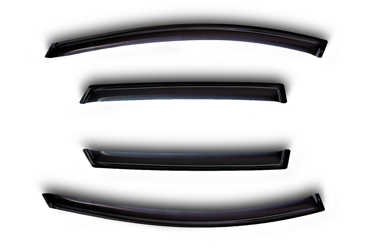 Дефлекторы окон SIM NLD.SHYSAN1232 HYUNDAI SANTA FE 2012- (4 door) черный