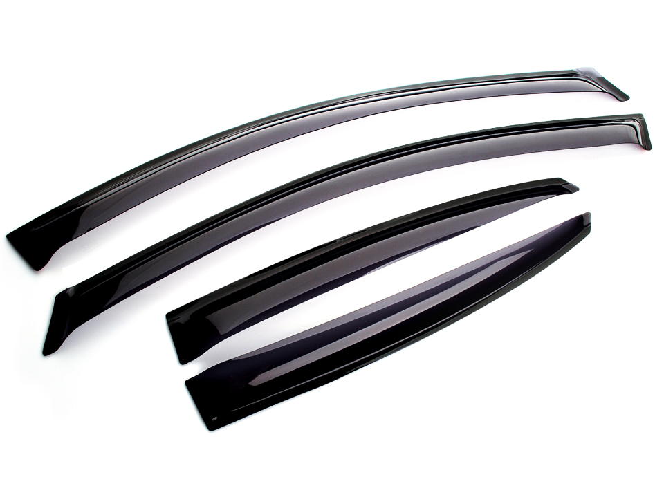 Дефлекторы окон SIM NLD.SMIOUT0732 SMIOUT0732 4 door MITSUBISHI OUTLANDER XL/CITROEN C-CROSSER/ PEUGEOT 4007 2007-2012 черный