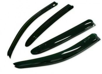 Дефлекторы окон SkyLine SL-WV-594 Toyota Venza 08- With Chrome Molding черный