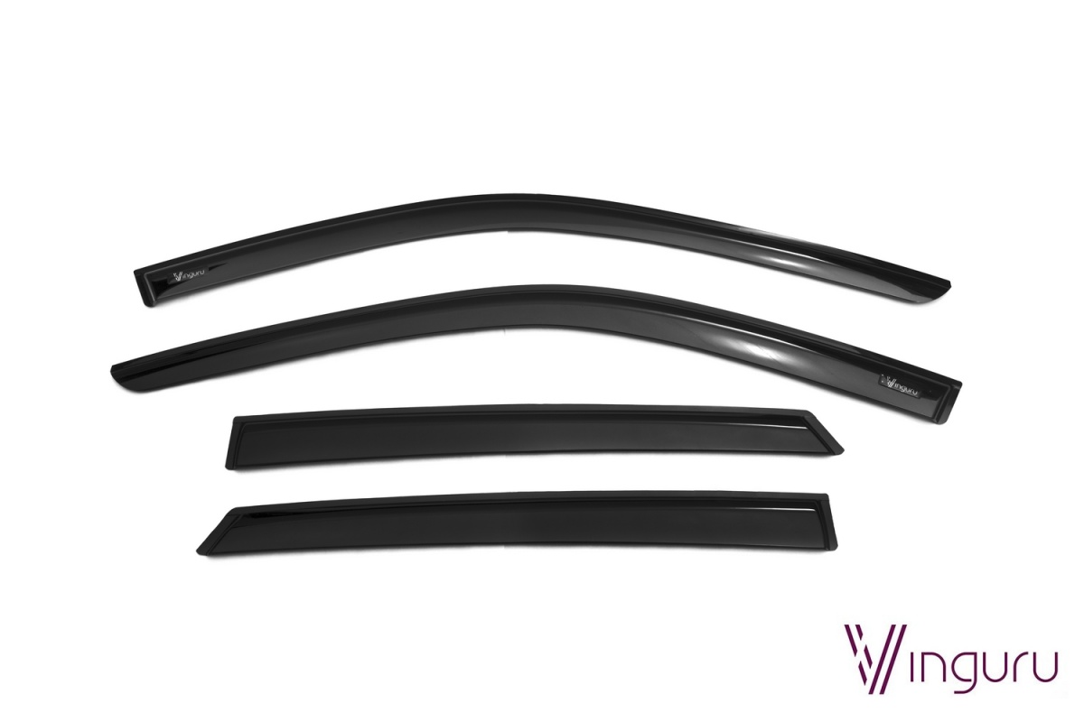 Дефлекторы окон Vinguru AFV28687 Lada 2109 1987-2004, черный
