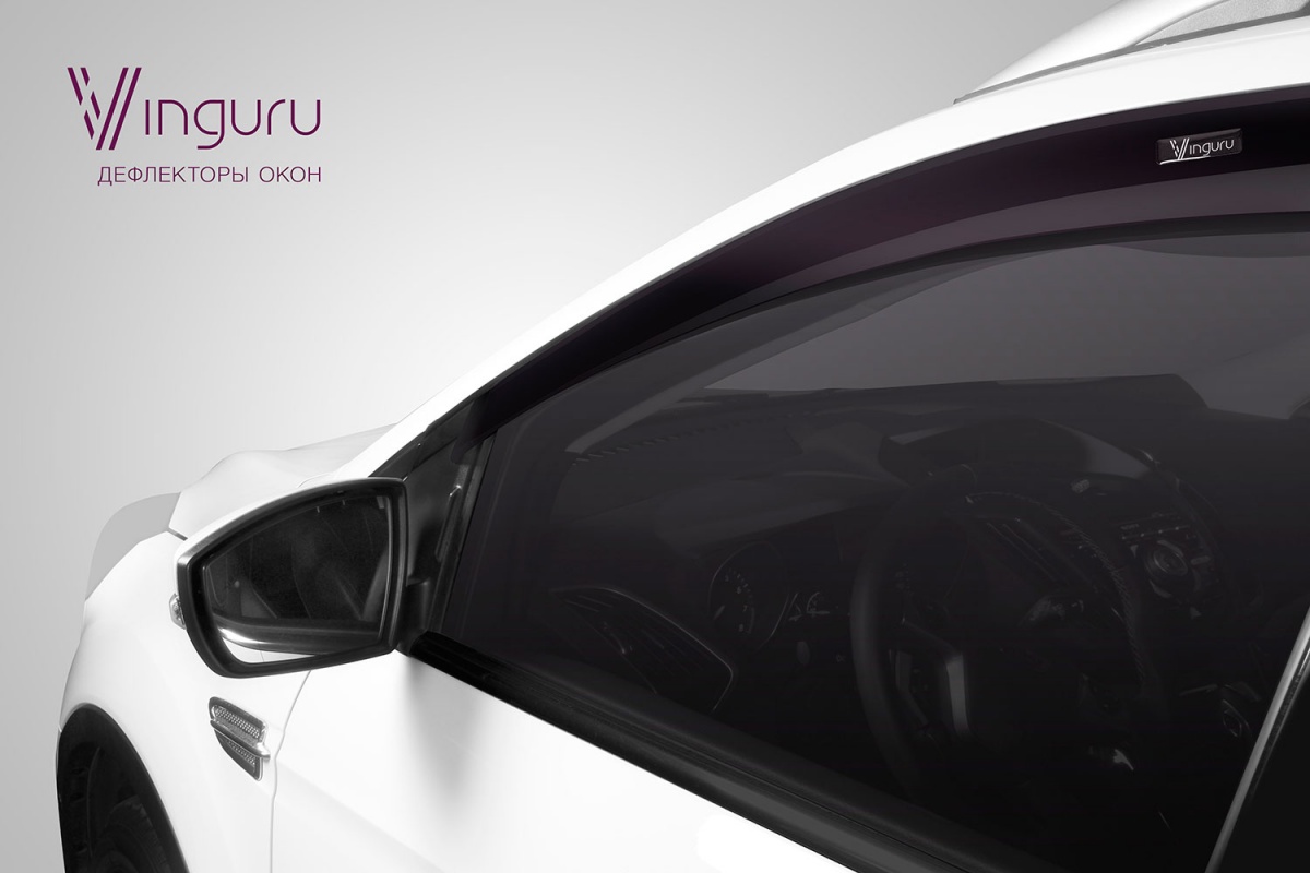 Дефлекторы окон Vinguru AFV81514 Datsun On-Do 2014- Сед, черный