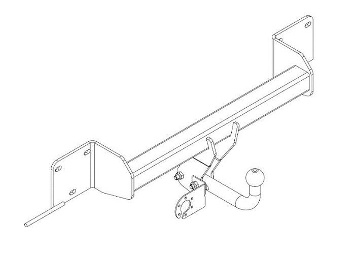 Фаркоп AvtoS BM-04 BMW X1 E84 2009-2015