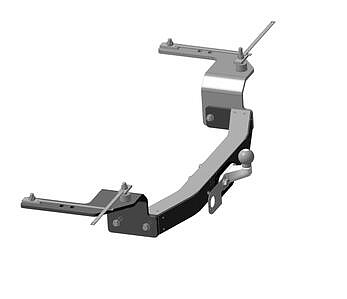 Фаркоп ORIS 3018-FL тюнинговый с металлической накладкой на Toyota Land Cruiser 200 2007