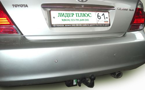 Фаркоп Leader Plus T104-A Toyota CAMRY (V30)(седан)2002-2006 (с универсальным электропакетом)