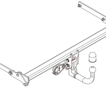 Фаркоп Steinhof T-179 Toyota Prius IV (XW50) 2015-2022 лифтбек, гибрид