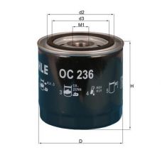 Фильтр масляный Knecht OC236