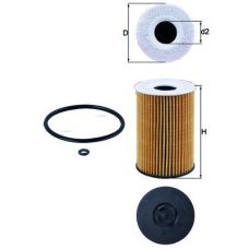 Фильтр масляный Knecht OX787D