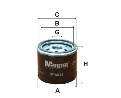 Фильтр масляный MFILTER TF6512