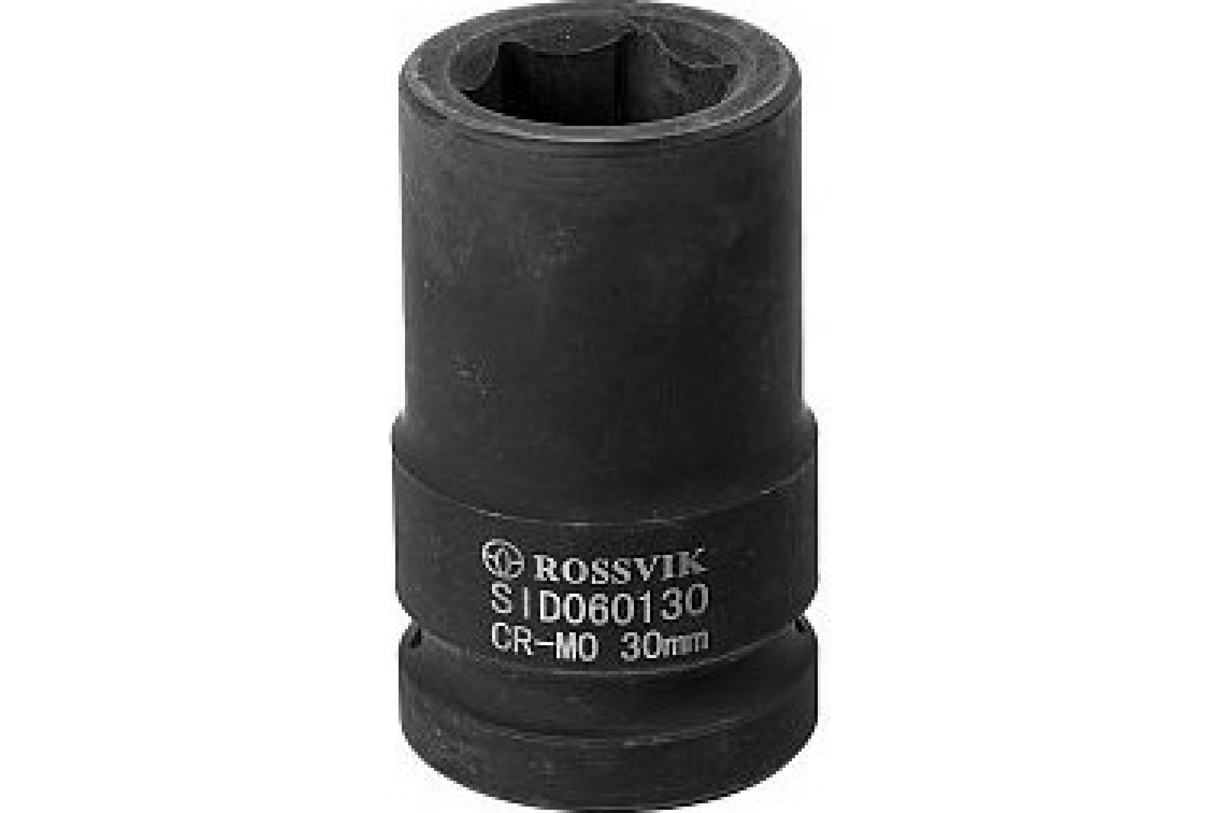 Головка торцевая Rossvik SID060130 6-гранная глубокая ударная 1 дюйм 30 мм