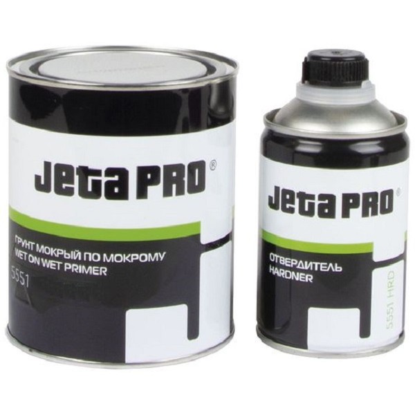 Грунт Jeta Pro 3:1 мокрый по мокрому 5551 + отвердитель серый 0,75 л.