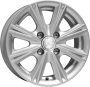 Легковой диск КиК Аттика 5,5x14 4x98 ET35 58,6 Сильвер