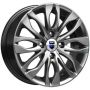 Легковой диск КиК Канзаши 5,5x14 4x100 ET36 60,1 Дарк платинум