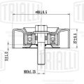 Trialli CM0814 ролик привод. ремня для автомобилей Hyundai Santa Fe (12-)/Kia Sorento (09-) 2.0d/2.2d опорный) гладкий левый d80