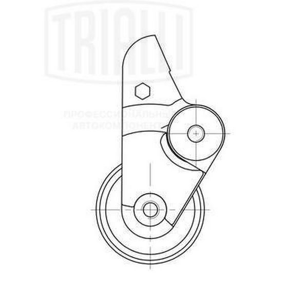 Trialli CM6053 ролик ГрМ натяжной VW Touareg