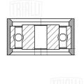 Trialli CM6064 ролик ГрМ опорный УАЗ 3151 Hunter (03-) 2.2d (змз. 514
