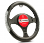 Оплетка на руль Autoprofi AP-2060BK/GY(M) M 37-39 см экокожа черный/серый
