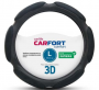 Оплетка на руль Carfort CS3153 L 39—41 см алькантара/экокожа черный