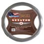 Оплетка на руль Senator OPLS0601 M 37—39 см кожа черный