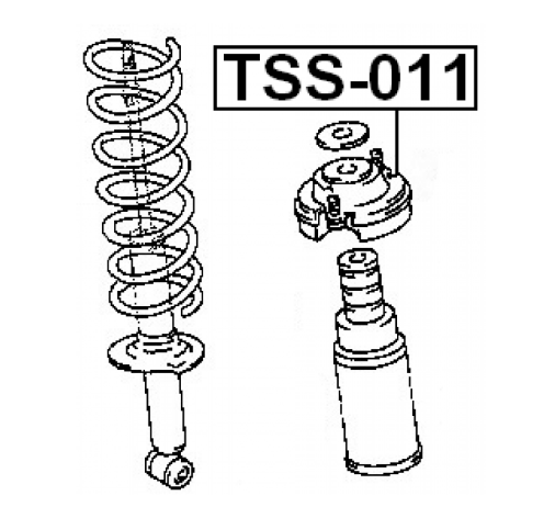 Опора амортизатора Febest TSS011