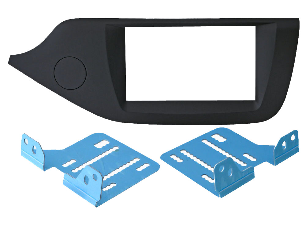 Переходная рамка Intro RKIA-N44 KIA Ceed 2012+ 2din (крепеж) Black royal glass