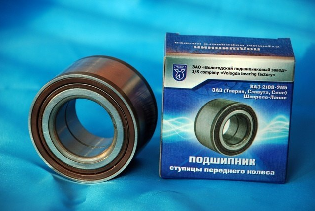 Подшипник ступицы VBF (Вологодский подшипниковый завод, ВПЗ, ВПК) 2108-2115 256907АКЕ12 ступичный передний Lada