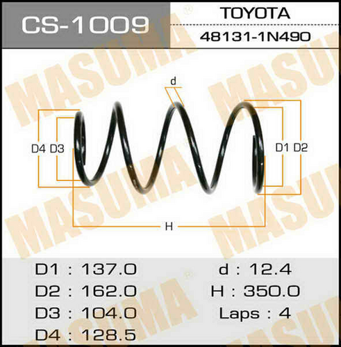 Пружина Masuma CS1009