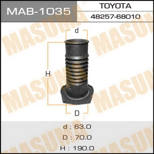 Пыльник амортизатора Masuma MAB1035