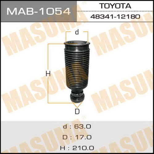 Пыльник амортизатора Masuma MAB1054