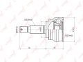 LYNXauto CO-3644 наружный Citroen; Mitsubishi; Peugeot