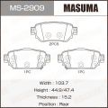 Masuma MS2909 дисковые, задний мост, двусторонне Nissan