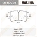 Masuma MSE0228 дисковые, задний мост, двусторонне Audi; Volkswagen
