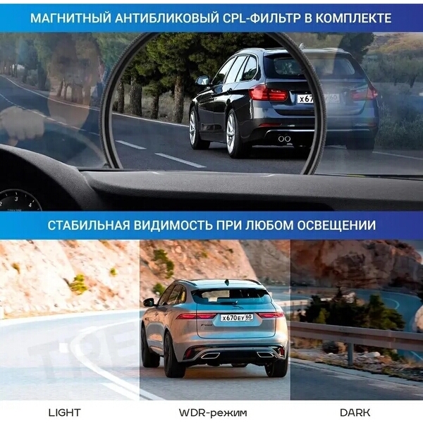 Видеорегистратор TrendVision Hybrid Signature Real 4K 170 ° черный