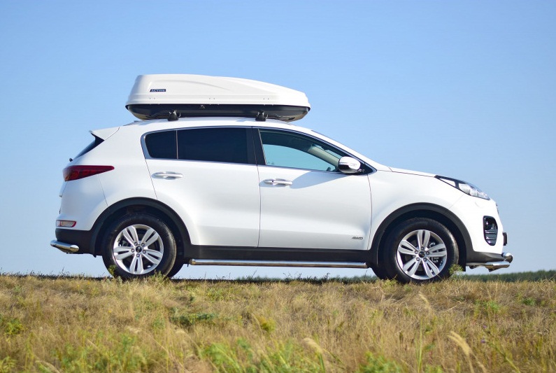 Защита порогов PT 6040201 серебристый KIA Sportage 2016-