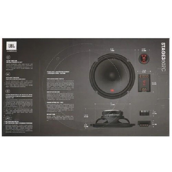Автоакустика JBL Stage3 607C 6 1/2, 4 шт.