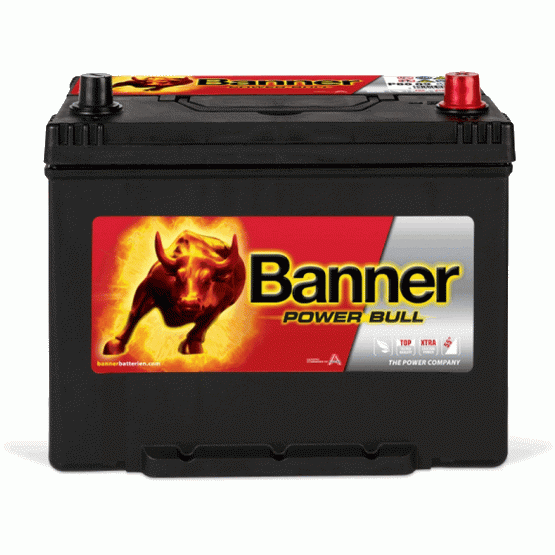 Автомобильный аккумулятор Banner Power Bull P8009 Asia (D26L) 80А/ч-12V ст EN640 европейские обратная 261x175x225