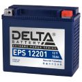 DELTA EPS12201 20А/ч-12V ст EN260 болтовые мото обратная 176x87x154